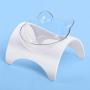 taomu Elevated Cat Food Bowls Neck Protection Raised Pet Food and Water Bowls Wide Dish Non Slip with Raised Stand for Puppy Dogs Cats(White)