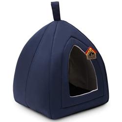 Hollypet Self-Warming Comfortable Triangle Cat Bed Tent House, 13 × 13 × 14 inches