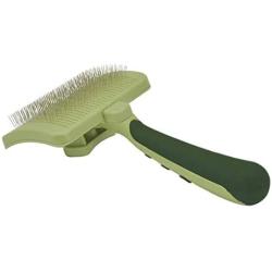 Coastal - Safari - Dog Self-Cleaning Slicker Brush, No Color, Small (7'' L x 3.625'' W)