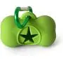 Planet Bestie Biodegradable Small Dog Poop Bag Holder, Eco-Friendly Silicone Dog Waste Bag Dispenser with Carabiner Dog Leash − Dog Supplies (Green)