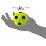 Nerf Dog Soccer Ball Dog Toy with Interactive Crunch, Lightweight, Durable and Water Resistant, 3 Inches, For Small/Medium/Large Breeds, Two Pack, Blue and Green