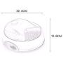 Yangmani 4 Meals Automatic Pet Feeder Food Trays Bowl Dispenser Setting Fixed Time Non-Toxic Container Recording Reminders Hot New