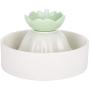 THMY Cat Water Fountain, Ceramic Automatic Pet Drinking Water Fountain Automatic Cycle Cat Water Fountain Dispenser(Green)