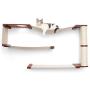 CatastrophiCreations Deluxe Maze Set for Cats Multiple-Level Wall Mounted Scratch, Hammock Lounge