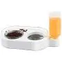ELSPET 2 in1 Cats Gravity Waterer/Cats Food Bowl, Anti-Spill Raised Side/Anti-Slip Base, Pet Automatic Water Dispenser with Detachable Bowl and 500ml Water Bottle ELSPET 2 in1 Cats Gravity Waterer/Cats Food Bowl, Anti-Spill Raised Side/Anti-Slip Base, Pet Automatic Water Dispenser with Detachable Bowl and 500ml Water Bottle