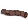 Dongdexiu Pet Supplies B18405 S-Shape Funny Pet Tunnel Cat Play Tunnel Foldable Cat Toys(Brown) Pet Toys