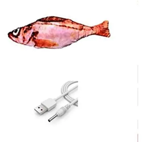Flip Flop Fish Cat Toy, Electric Fish Cat Toy-Interactive Realistic Cat Toy Plush Simulation Fish Cat Toy-Wiggle Fish Catnip Toys-Funny Pets Chew Bite Supplies for Cat, Puppy, Kitten Flip Flop Fish Cat Toy, Electric Fish Cat Toy-Interactive Realistic Cat Toy Plush Simulation Fish Cat Toy-Wiggle Fish Catnip Toys-Funny Pets Chew Bite Supplies for Cat, Puppy, Kitten