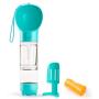 Rolife Portable Dog Water Bottle，3 in 1 Pet Travel Bottle with Food Container, Shovel, and Trash Bag Holder