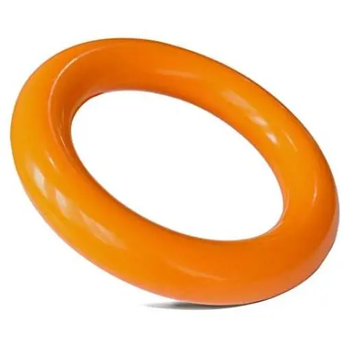 DLDER Ultra-Rubber Dog Toy Rings, 100% Safe & Non-Toxic, Tough Indestructible Dog chew Toy, Durable Interactive Ring for Aggressive Power Chewers,for Medium & Large Dogs - Ring