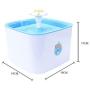 Pet Fountain, 84oz/2.5L Automatic Cat Water Fountain Dog Water Dispenser with 1 Silicone Mat for Cats, Dogs, Multiple Pets, cat Running Water Bowl Blue