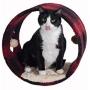 Armarkat Model B1601 Cat Hideaway Tunnel, Scotch Plaid, Black/red, 16''''(l) x 10''''(w) x 16''''(h)