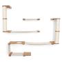 CatastrophiCreations Roman - Multiple-Level Cat Hammock & Climbing Activity Center Wall-Mounted Cat Tree Shelves