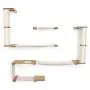 CatastrophiCreations Roman - Multiple-Level Cat Hammock & Climbing Activity Center Wall-Mounted Cat Tree Shelves CatastrophiCreations Roman - Multiple-Level Cat Hammock & Climbing Activity Center Wall-Mounted Cat Tree Shelves