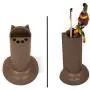 Feline Ruff Large Dog Toys Storage Box and Cat Teaser Wand Holder Bundle. 16'' x 12'' inch Pet Toy Storage Basket with Lid and a Unique Cat Toy Storage Solution