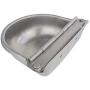 Automatic Water Feeder Trough Bowl with Pipe for Cattle Horse Goat Sheep Dog Animals Stainless Pet Livestock Tool