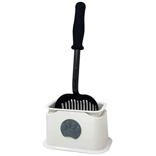 iPrimio Scoop Monster Cat Litter Scooper with 17 Inch Long Handle and Soft Grip - Modern Scooper Holder -Works with All Metal and Plastic Scoopers iPrimio Scoop Monster Cat Litter Scooper with 17 Inch Long Handle and Soft Grip - Modern Scooper Holder -Works with All Metal and Plastic Scoopers