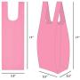 Doggie Walk Bags Large Dog Waste Bags on a Roll with Easy Tie Handles, Extra Thick and Strong Poop Bags, 72 Count, Scented, 5.5 x 5.5 x 17 Inches, Pink/Scented (THB6-PNK)
