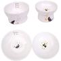 gutongyuan Cat Water Bowl, Cat Bowls Elevated, Ceramic Pet Bowl for Protect Pets Spine, Stress Free, Dishwasher Safe