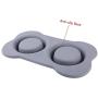 Hubulk Pet Dog Bowls 2 Stainless Steel Dog Bowl with No Spill Non-Skid Silicone Mat + Pet Food Scoop Water and Food Feeder Bowls for Feeding Small Medium Large Dogs Cats Puppies