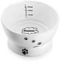 Y YHY Elevated Dog Bowls, Cermaic Dog Cat Bowls for Food and Water, Elevated Bowls for Medium Dogs and Cat, Prevent Neck Pain, Anti Slip Feet