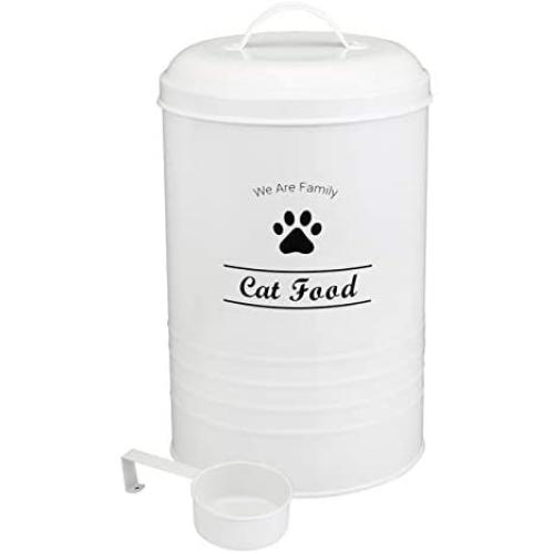 Geyecete Dog Food Container - Pets Good Dog Food Storage Canister, 4lbs Capacity - Scoop Included