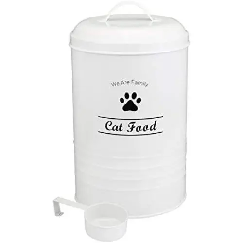 Geyecete Dog Food Container - Pets Good Dog Food Storage Canister, 4lbs Capacity - Scoop Included Geyecete Dog Food Container - Pets Good Dog Food Storage Canister, 4lbs Capacity - Scoop Included