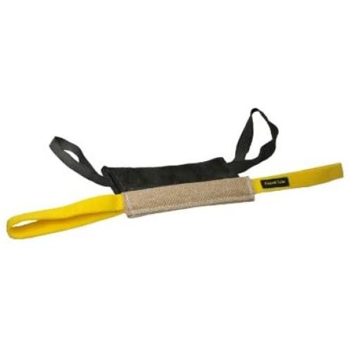 Dean & Tyler Bundle of 2 Pocket Puppy Tugs for Pets, Jute and Leather, 8-Inch by 2-Inch