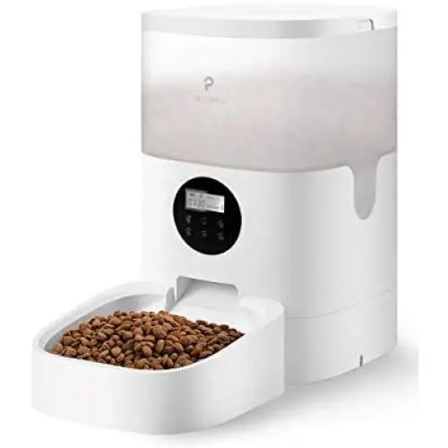 PETLIBRO Automatic Cat Feeder, Transnsparent Timed Cat Feeder with Desiccant Bag for Dry Food, Programmable Portion Control 1-4 Meals per Day & 10s Voice Recorder for Small / Medium Pets (4L) PETLIBRO Automatic Cat Feeder, Transnsparent Timed Cat Feeder with Desiccant Bag for Dry Food, Programmable Portion Control 1-4 Meals per Day & 10s Voice Recorder for Small / Medium Pets (4L)