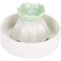 THMY Cat Water Fountain, Ceramic Automatic Pet Drinking Water Fountain Automatic Cycle Cat Water Fountain Dispenser(Green)