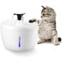 Ciconira Cat Water Fountain, Pet Drinking Dispenser 2.5L Super Quiet Dog Watering Fountains with Filter LED Light for Dogs, Cats, Birds and Small AnimalsChristmas New Year Gift