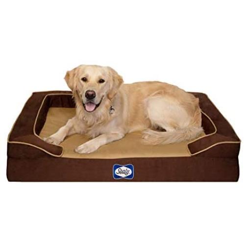 Sealy Lux Quad Layer Orthopedic Dog Bed with Cooling Gel
