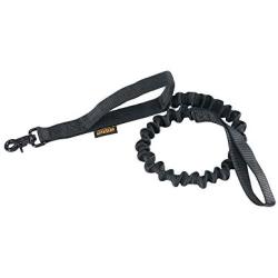 EXCELLENT ELITE SPANKER Military Bungee Dog Leash Elastic Leads Rope with 2 Padded Control Handle for Medium and Small Dogs