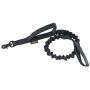 EXCELLENT ELITE SPANKER Military Bungee Dog Leash Elastic Leads Rope with 2 Padded Control Handle for Medium and Small Dogs