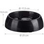 Relaxdays Foraging Feeding Bowl for Slow Eating, Cats & Dogs, Bloat Stop Dish, Dishwasher-Safe, Black