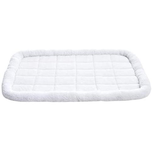 Amazon Basics Faux-Sherpa Padded Bolster Pet Bed