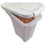Van Ness 4-Pound Food Dispenser with Fresh-Tite Seal, White , Large (FD4)