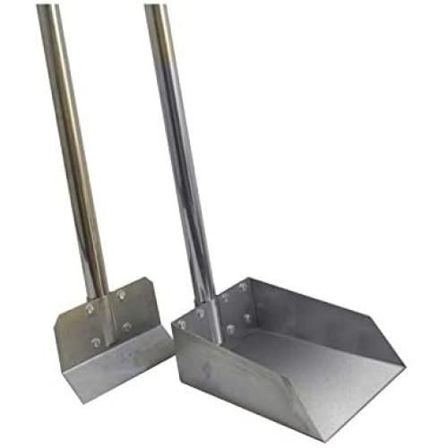 Pooper Scooper with Aluminum Handle for Pets Rake or Spade Strong Lightweight