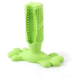 QYCL Dog Chew Toy Brush Effective Toothbrush for Dogs Pets Oral Care Dog Brushing Stick Toys for Dogs Teeth Cleaning,Green