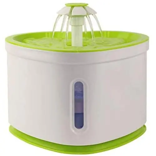 Cat and Dog Water Fountain, Ultra Quiet Water Level Window with LED Light, USB Charging Automatic Drinking Dispenser for Pets,Green Cat and Dog Water Fountain, Ultra Quiet Water Level Window with LED Light, USB Charging Automatic Drinking Dispenser for Pets,Green