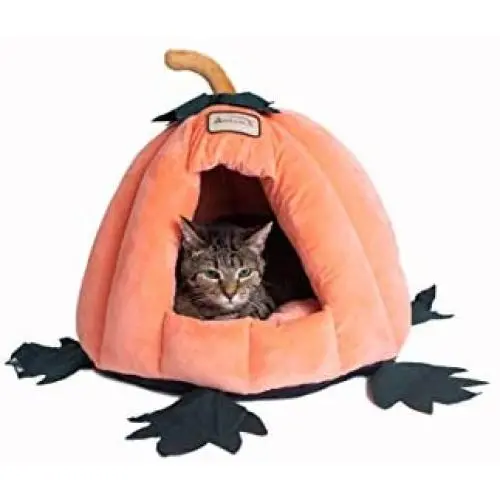 Armarkat Cat Bed Model C85CCS Pumpkin Shape, Orange Armarkat Cat Bed Model C85CCS Pumpkin Shape, Orange