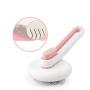 MOCSONE Cat Brush | Dog Brush Comb,Self Cleaning Slicker Brush for Dogs and Cats, Gently Pet Massage & Grooming Comb, One-click Painless Hair Remover Tool for Shedding(Pink)
