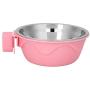 Yutiny Pet Food Water Bowl Stainless Steel Food Hanging Bowl Puppy Kitty Dog Parrot Bird Pet Drink Water Bowl Dish Crates Cages Hanging Feeder Bowl