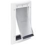 PetSafe Plastic Pet Door for Cats and Dogs, Durable Paintable White Frame with Tinted Vinyl Flap, Easy to Install, Indoor or Outdoor, Multiple Sizes Available - Small, Medium, Large, X-Large