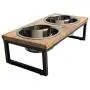 Brave Bark Wood & Metal Feeder - Premium Mango Wood Feeder with Metal Stand, 2 Stainless Steel Bowls for Food or Water Included, Perfect for Dogs, Cats & Pets of Any Size, Great for Home or Office (M) Brave Bark Wood & Metal Feeder - Premium Mango Wood Feeder with Metal Stand, 2 Stainless Steel Bowls for Food or Water Included, Perfect for Dogs, Cats & Pets of Any Size, Great for Home or Office (M)