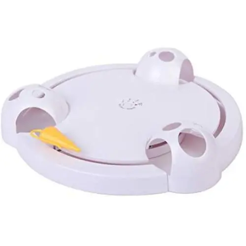 Pet Cats Interactive Turntable Mice for Indoor Kittens Automatic Electric Mice Catch Toy Pet Toys for Small Cats Kittens Playing for Boredom Cat Electronic Turntable 1PC Pet Cats Interactive Turntable Mice for Indoor Kittens Automatic Electric Mice Catch Toy Pet Toys for Small Cats Kittens Playing for Boredom Cat Electronic Turntable 1PC