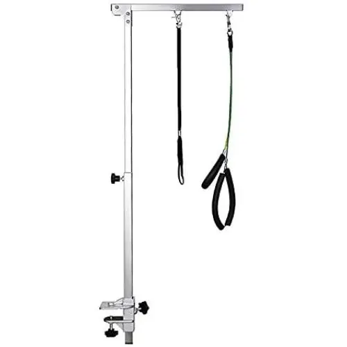 Kinbelle Foldable Dog Grooming Arm - Pet Grooming Tool with Clamp, Loop Noose for Grooming Table,Height Adjustable… (B) Kinbelle Foldable Dog Grooming Arm - Pet Grooming Tool with Clamp, Loop Noose for Grooming Table,Height Adjustable… (B)