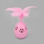 ocijf179 Pet Toy Kitten Bell Feather Tumbler Interactive Puzzle Funny Plastic Cat Toy Pet Supply - Green