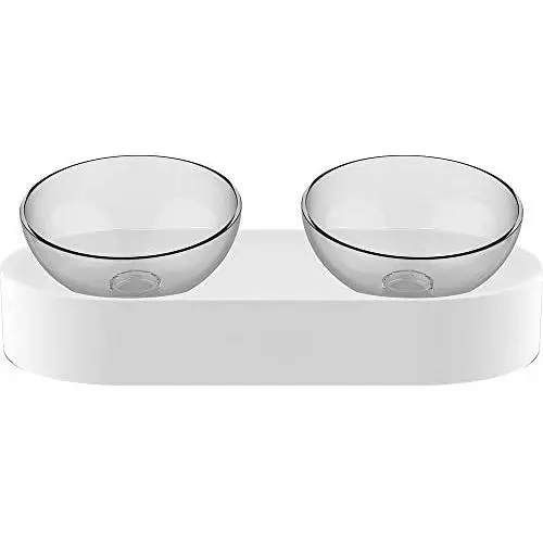 Instachew Fresh Nano Cat Bowl for Feeding Pet Leak and Skid Proof Dish in Optimal Shape for Healthy Dining Habit