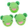 ocijf179 Cat Toy 3Pcs Frog Pig Shape Plush Bell Hollow Out Round Ball Cat Kitten Interactive Toy - Pink Pig