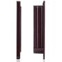 Medium Cat Door (Outer Size 7.4'' x 7.8''x1''), 4 Way Locking Cat Flap Door for Interior Exterior Doors, Weatherproof Pet Doors for Cats & Doggie with Circumference < 23'', Coffee